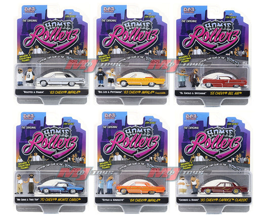 (Preorders)Greenlight x DGA 1:64 Homie Rollerz 2025 Series 1 Assortment Set of 6 pcs